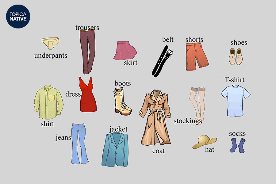 Danh sách từ vựng tiếng Anh về chủ đề quần áo rất dài nhưng dễ ghi nhớ