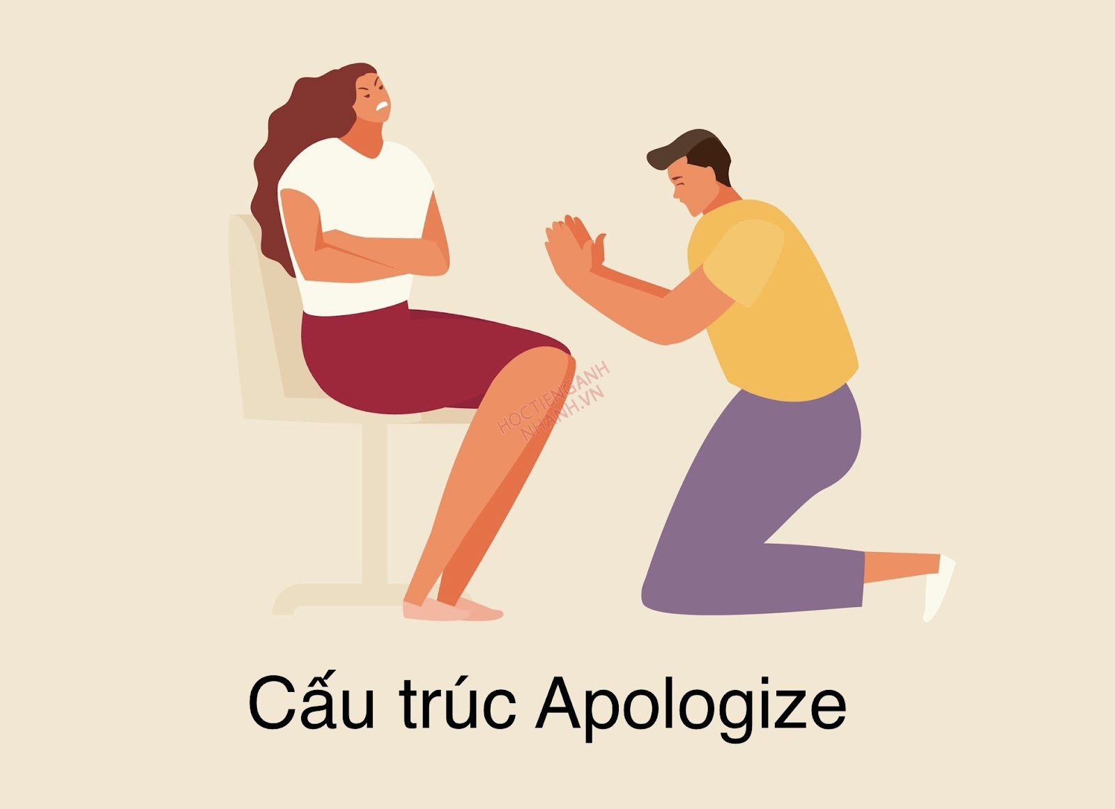 Apologize là một cấu trúc xin lỗi thông dụng trong Tiếng Anh