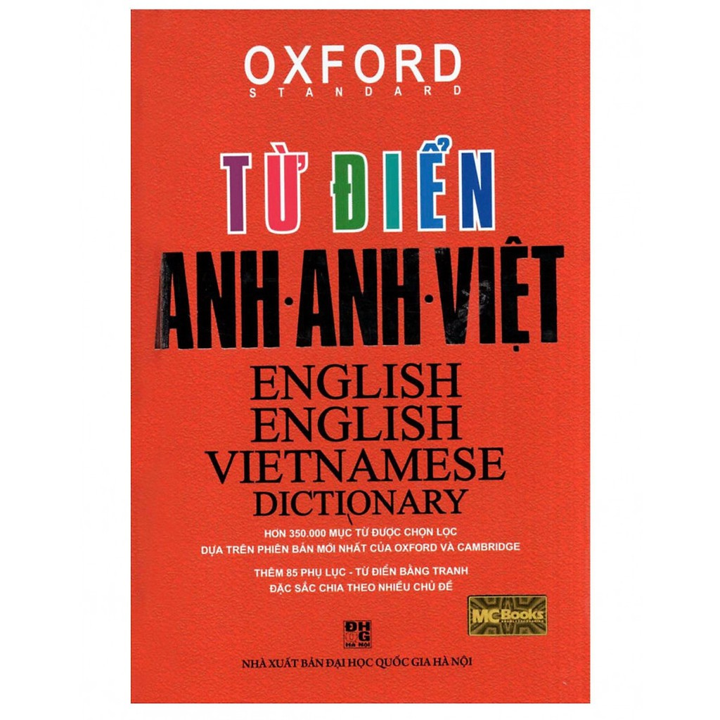 Từ điển Oxford Anh – Anh – Việt (bìa mềm đỏ)