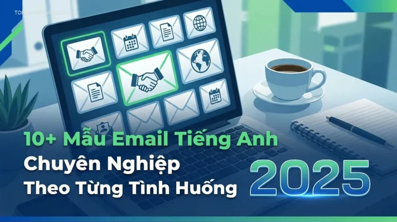 10+ Mẫu Email Tiếng Anh Chuyên Nghiệp Theo Từng Tình Huống 2025