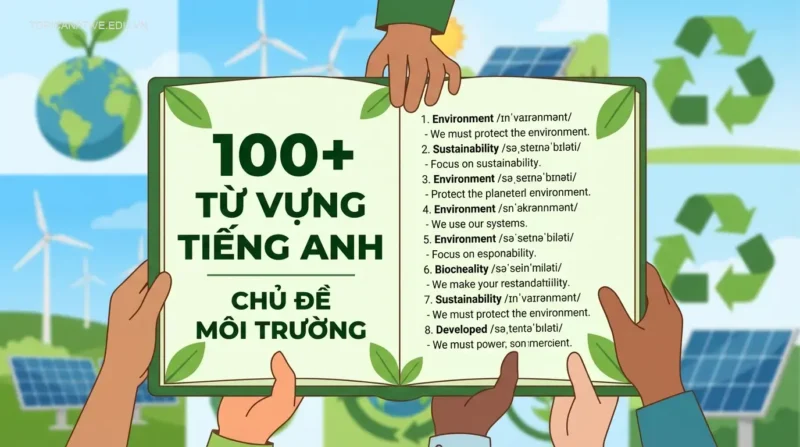 100+ Từ vựng tiếng Anh chủ đề Môi trường (Phiên âm & Ví dụ)