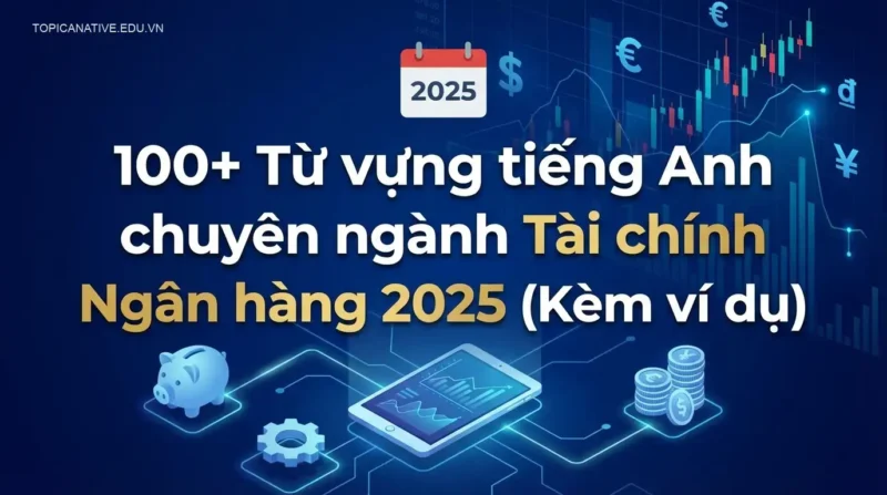 100+ Từ vựng tiếng Anh chuyên ngành Tài chính Ngân hàng 2025 (Kèm ví dụ)