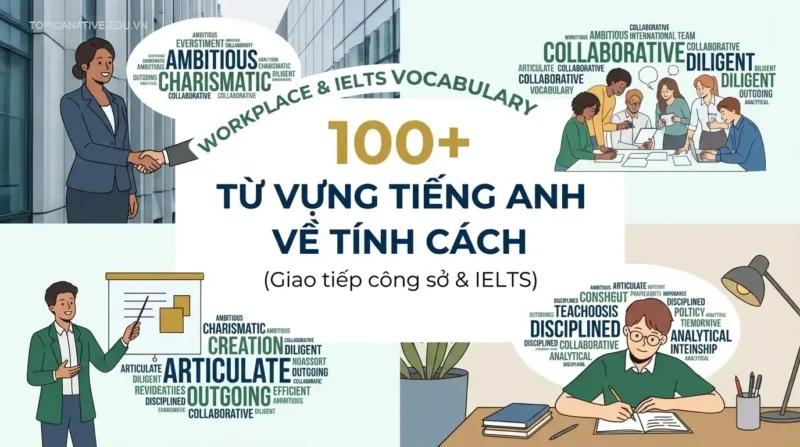 100+ Từ vựng tiếng Anh về tính cách (Giao tiếp công sở & IELTS)