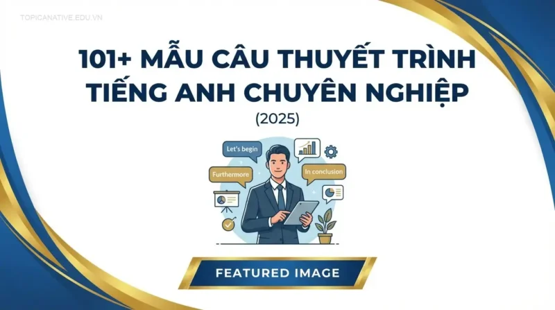 101+ Mẫu Câu Thuyết Trình Tiếng Anh Chuyên Nghiệp (2025)