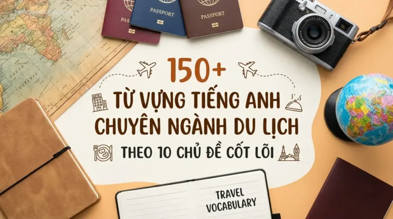 150+ Từ vựng tiếng Anh chuyên ngành du lịch theo 10 chủ đề cốt lõi