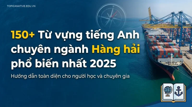 150+ Từ vựng tiếng Anh chuyên ngành Hàng hải phổ biến nhất 2025
