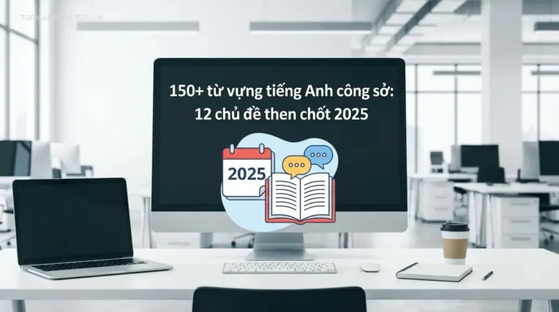 150+ từ vựng tiếng Anh công sở: 12 chủ đề then chốt 2025