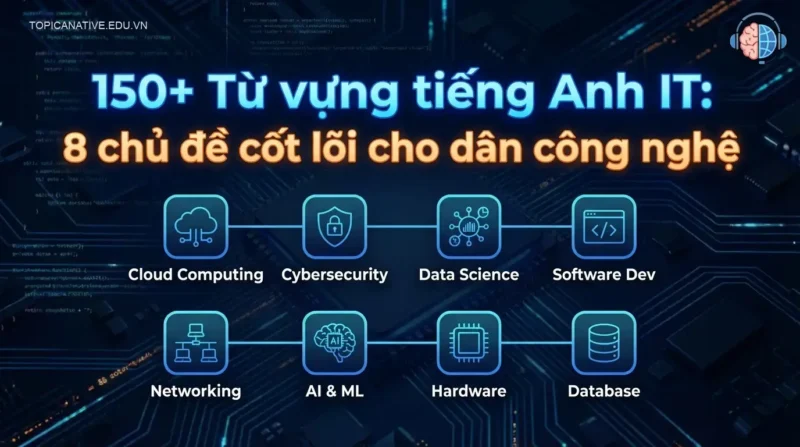 150+ Từ vựng tiếng Anh IT: 8 chủ đề cốt lõi cho dân công nghệ