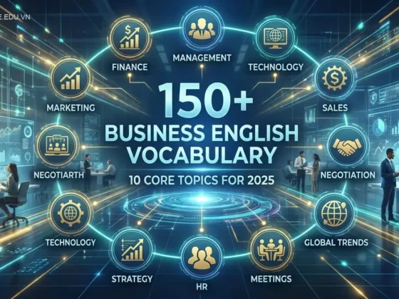 150+ Từ vựng tiếng Anh kinh doanh theo 10 chủ đề cốt lõi 2025