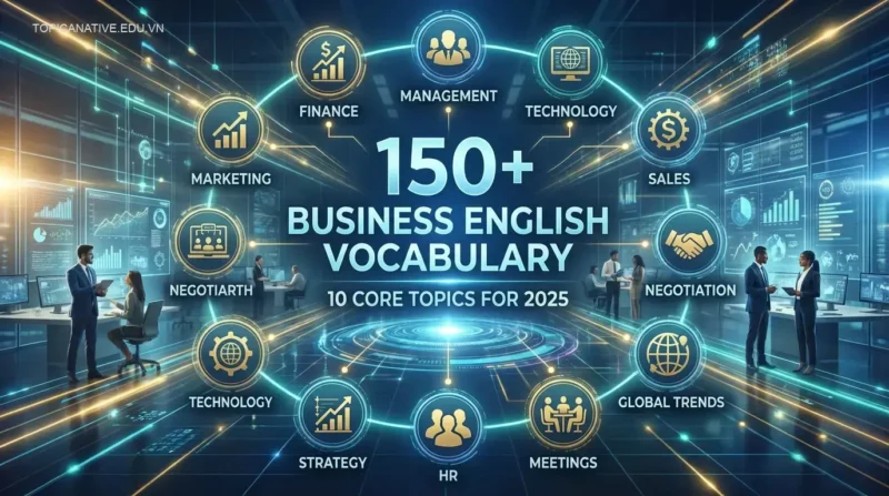 150+ Từ vựng tiếng Anh kinh doanh theo 10 chủ đề cốt lõi 2025