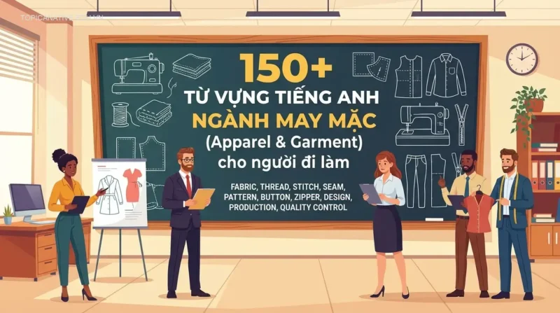 150+ Từ vựng tiếng Anh ngành may mặc (Apparel & Garment) cho người đi làm