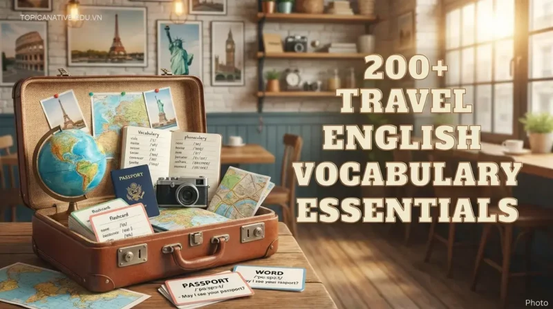 200+ Từ vựng tiếng Anh du lịch thiết yếu (Kèm phiên âm & ví dụ)