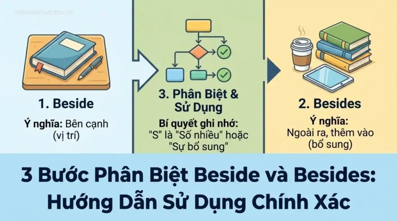 3 Bước Phân Biệt Beside và Besides: Hướng Dẫn Sử Dụng Chính Xác