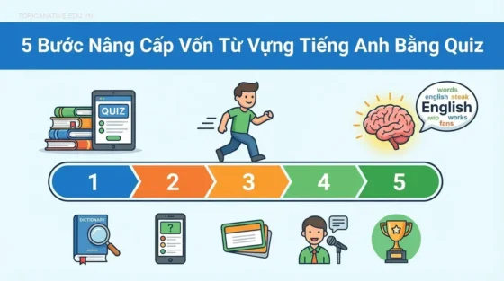 5 Bước Nâng Cấp Vốn Từ Vựng Tiếng Anh Bằng Quiz