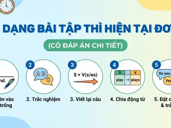 5 Dạng Bài Tập Thì Hiện Tại Đơn (Có Đáp Án Chi Tiết)