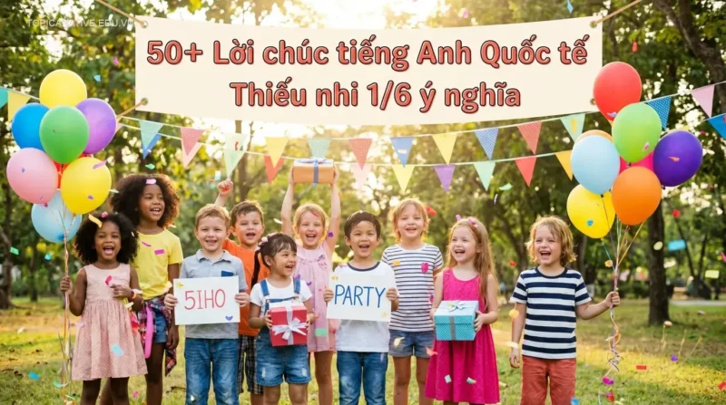 50+ Lời chúc tiếng Anh Quốc tế Thiếu nhi 1/6 ý nghĩa