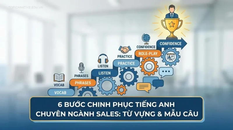 6 bước chinh phục Tiếng Anh chuyên ngành Sales: Từ vựng & Mẫu câu