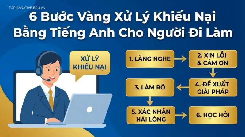 6 Bước Vàng Xử Lý Khiếu Nại Bằng Tiếng Anh Cho Người Đi Làm