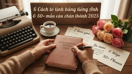 6 Cách tỏ tình bằng tiếng Anh & 50+ mẫu câu chân thành 2025
