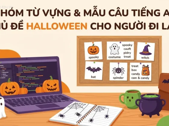 6 Nhóm từ vựng & mẫu câu tiếng Anh chủ đề Halloween cho người đi làm
