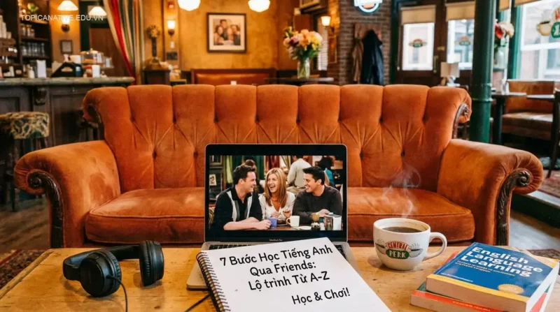 7 bước học tiếng Anh qua phim Friends: Lộ trình từ A-Z