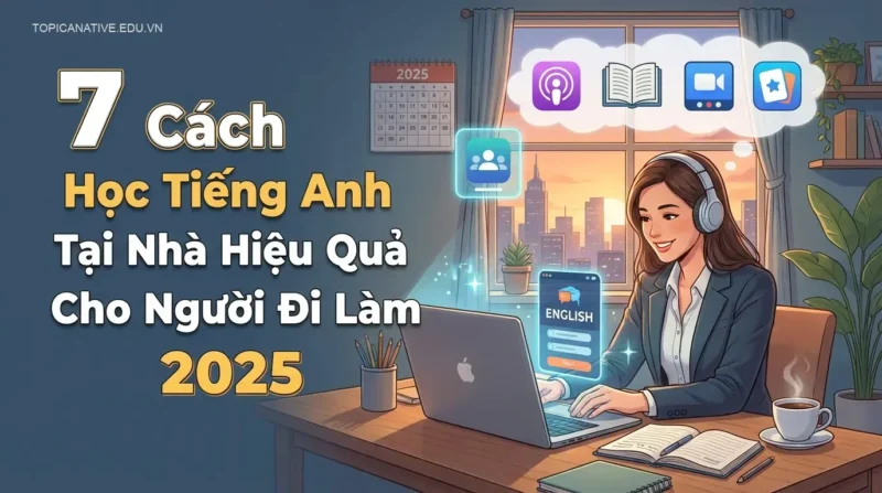 7 Cách Học Tiếng Anh Tại Nhà Hiệu Quả Cho Người Đi Làm 2025