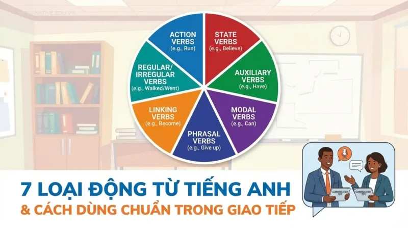 7 Loại Động Từ Tiếng Anh & Cách Dùng Chuẩn Trong Giao Tiếp