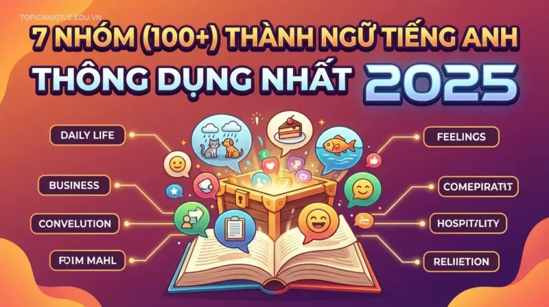 7 Nhóm (100+) Thành ngữ tiếng Anh thông dụng nhất 2025