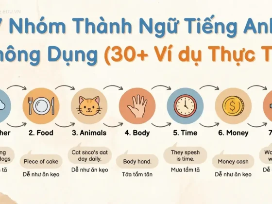 7 Nhóm Thành Ngữ Tiếng Anh Thông Dụng (30+ Ví dụ Thực Tế)