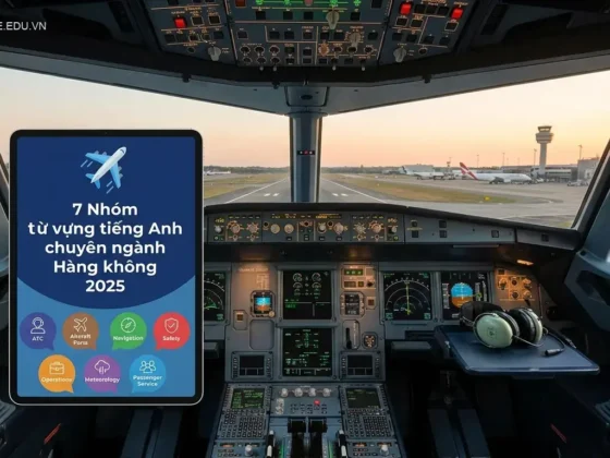 7 Nhóm từ vựng tiếng Anh chuyên ngành Hàng không 2025