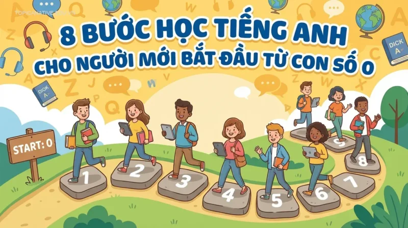8 Bước Học Tiếng Anh Cho Người Mới Bắt Đầu Từ Con Số 0