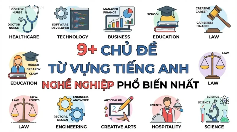 9+ Chủ đề từ vựng tiếng Anh nghề nghiệp phổ biến nhất