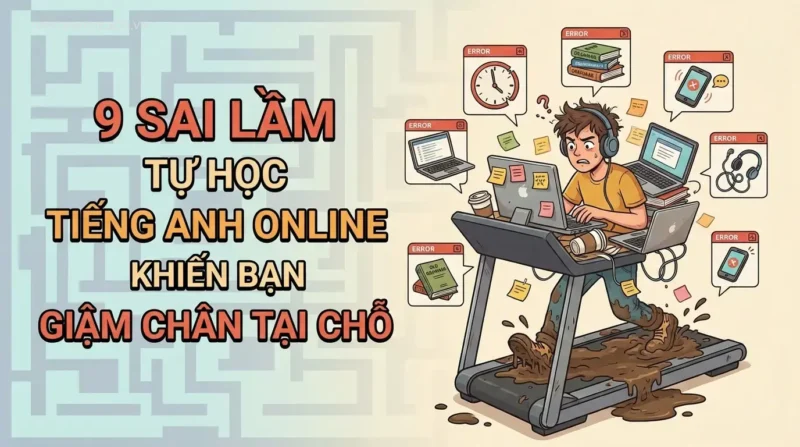 9 Sai Lầm Tự Học Tiếng Anh Online Khiến Bạn Giậm Chân Tại Chỗ
