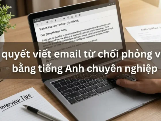 Bí quyết viết email từ chối phỏng vấn bằng tiếng Anh chuyên nghiệp