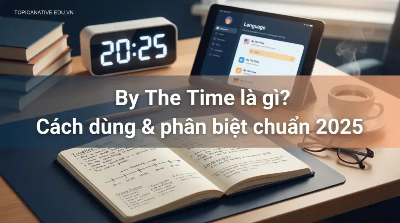 **By The Time là gì? Cách dùng & phân biệt chuẩn 2025**
