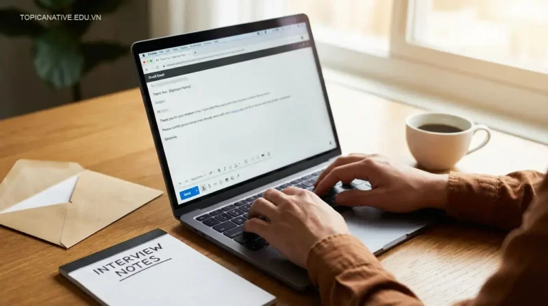 Cách viết email cảm ơn sau phỏng vấn bằng tiếng Anh chuyên nghiệp