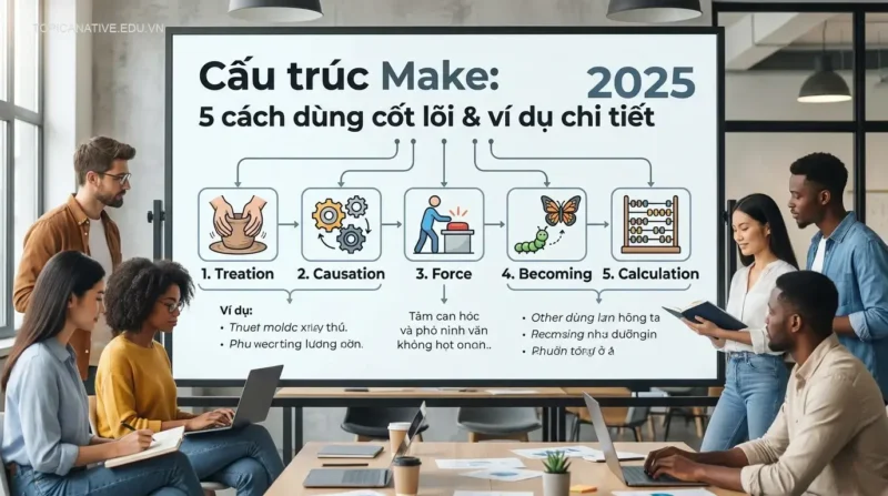 Cấu trúc Make: 5 cách dùng cốt lõi & ví dụ chi tiết 2025