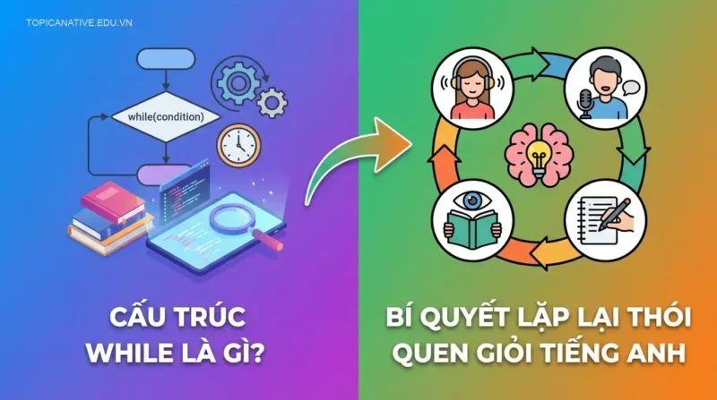 Cấu trúc while là gì? Bí quyết lặp lại thói quen giỏi tiếng Anh