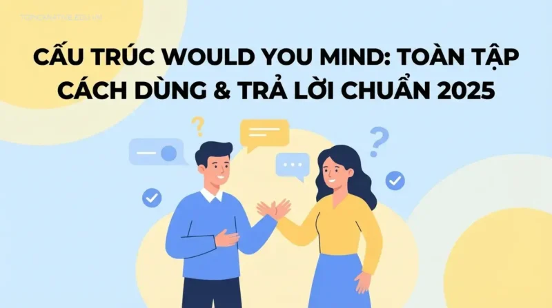 Cấu trúc Would You Mind: Toàn tập cách dùng & trả lời chuẩn 2025