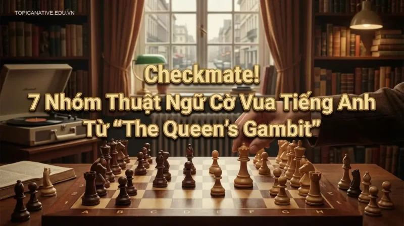 Checkmate! 7 Nhóm Thuật Ngữ Cờ Vua Tiếng Anh Từ 'The Queen's Gambit'