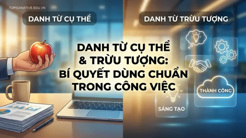 Danh từ cụ thể & trừu tượng: Bí quyết dùng chuẩn trong công việc