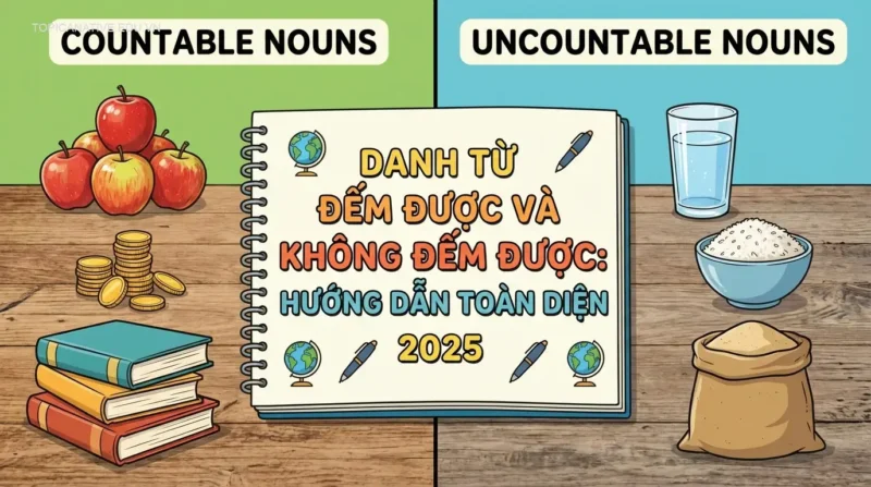 Danh từ đếm được và không đếm được: Hướng dẫn toàn diện 2025