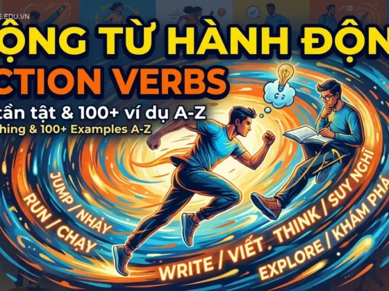 Động từ hành động (Action Verbs): Tất tần tật & 100+ ví dụ A-Z