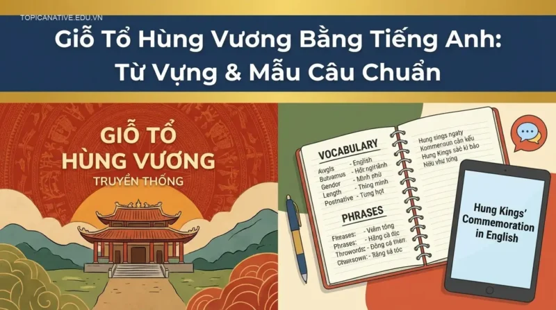 Giỗ Tổ Hùng Vương Bằng Tiếng Anh: Từ Vựng & Mẫu Câu Chuẩn