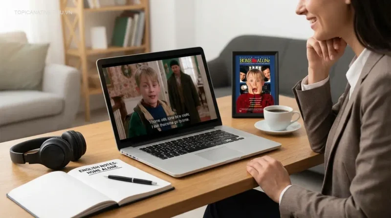 Học tiếng Anh qua phim Home Alone: 7 bước cho người đi làm