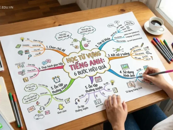 Học từ vựng tiếng Anh bằng sơ đồ tư duy: 6 bước hiệu quả