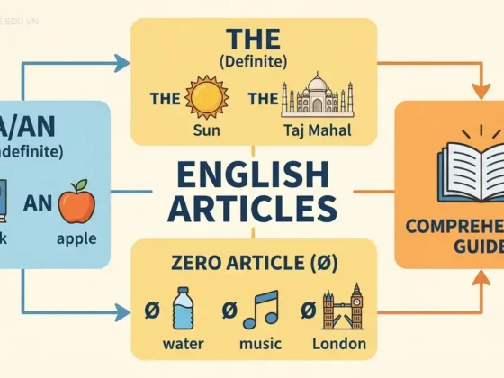 Mạo từ trong tiếng Anh: Hướng dẫn toàn diện A/AN/THE & Zero Article