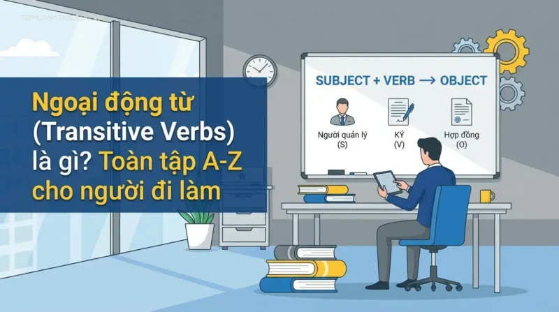 Ngoại động từ (Transitive Verbs) là gì? Toàn tập A-Z cho người đi làm