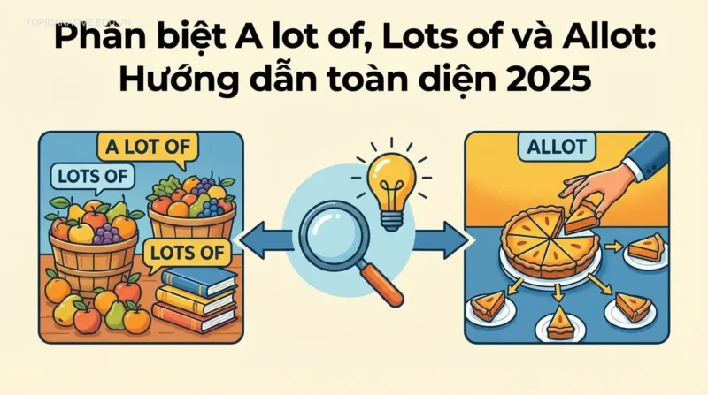 Phân biệt A lot of, Lots of và Allot: Hướng dẫn toàn diện 2025