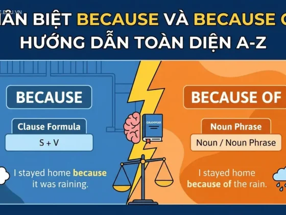Phân biệt Because và Because of: Hướng dẫn toàn diện A-Z